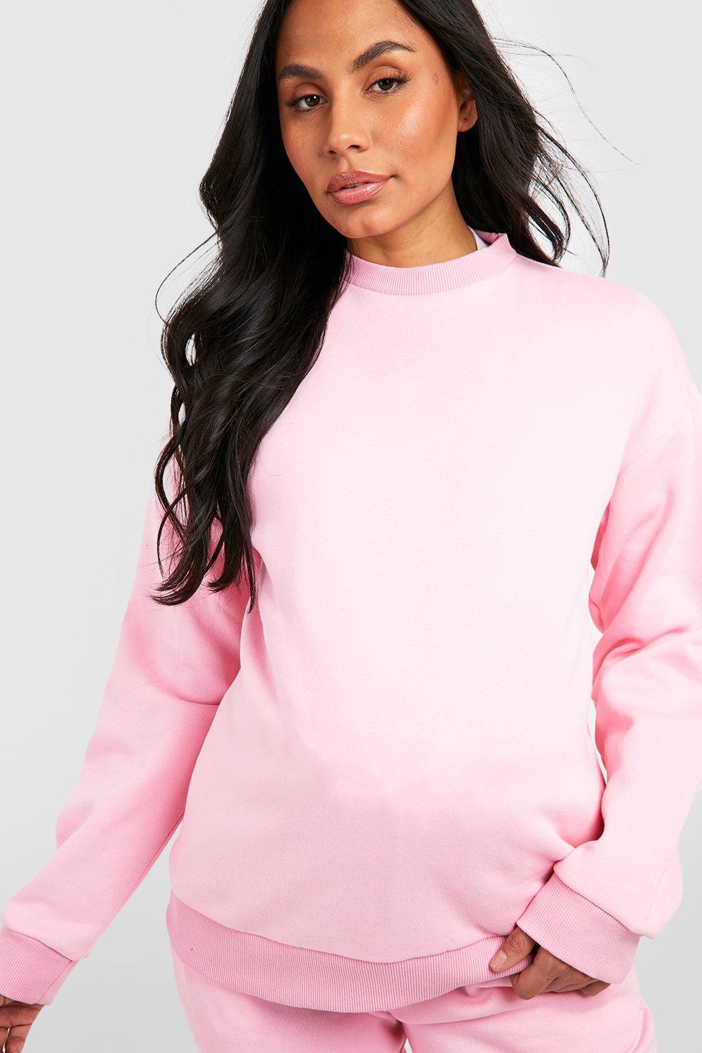 Pale hot sale pink sweatshirt